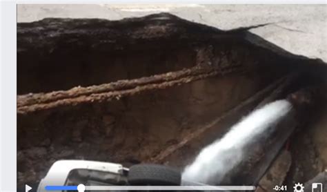 Large Sinkhole Swallows Car In Downtown St Louis