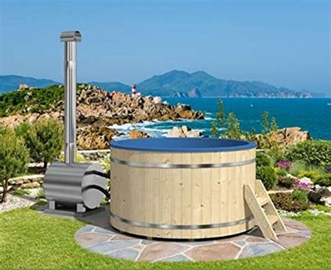 Air system baths heat the delivered air, but air moving through water will dissipate heat from the water, and the bath will cool. Wood fired hot tub model #200 EP | HotTubsDepot
