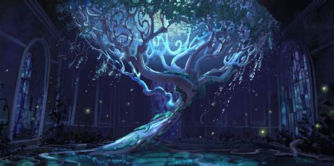 Artstation Silver Whisper Tree Cathleen Mcallister Magical Tree