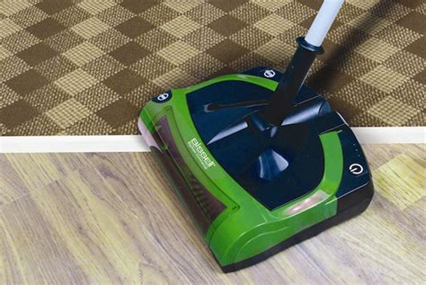 Bissell Commercial Stick Sweeper Battery Operated In Cleaning Path