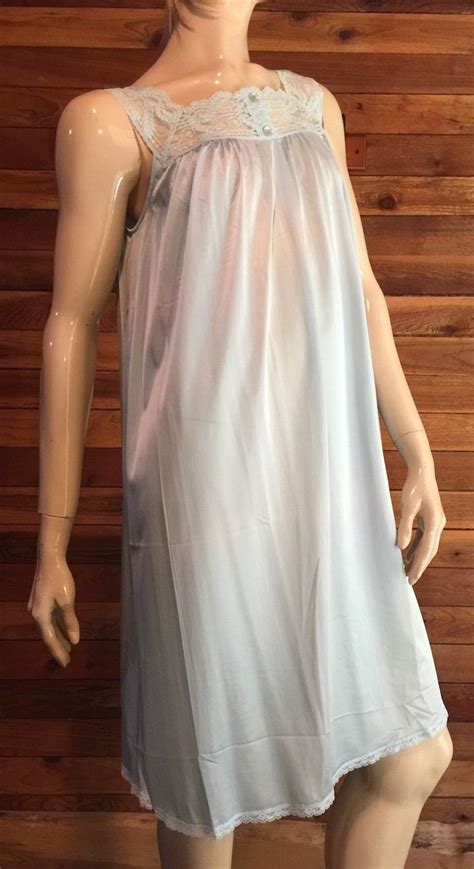 vintage lingerie 1980s shadowline light blue size small etsy