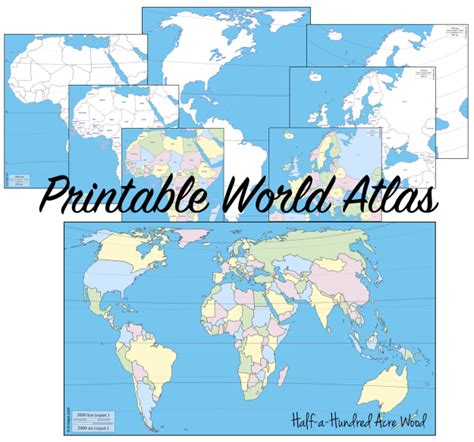 Map Tracing A Geography Plan With Printable Atlas World