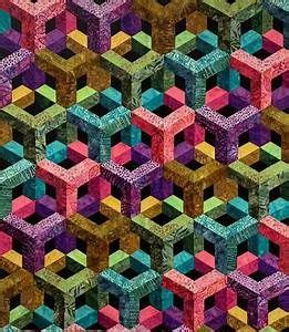 Escher Cubed Quilt Pattern