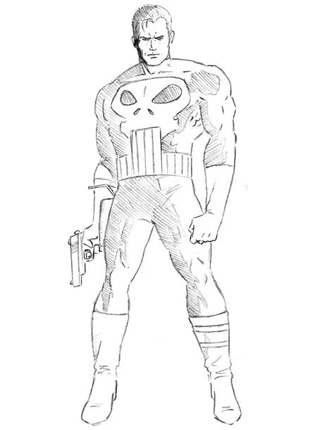 Share More Than 71 The Punisher Sketch Super Hot Vn