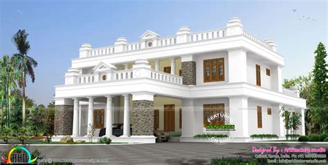 4350 Sq Ft 5 Bedroom Colonial Home Kerala Home Design And Floor