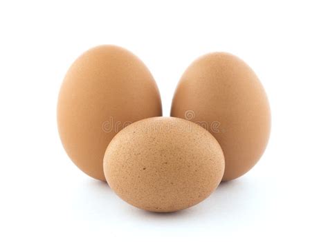 Three Brown Chicken Eggs Stock Image Image Of Poultry 85659211