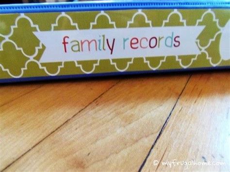 Feel free to send suggestions. How to Organize Family Records | Family organizer ...