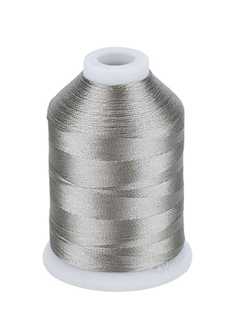 Simthread 005 Silver Embroidery Thread 1000m Sewing Machines Direct
