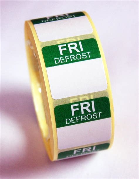 Mini Defrost Labels Friday Defrost Labels Printway