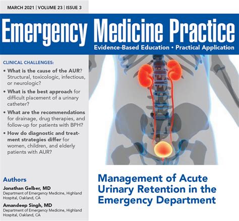 Management Of Acute Urinary Retention In The Emergency Department