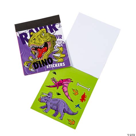 Dinosaur Mini Sticker Books 12 Pc Discontinued
