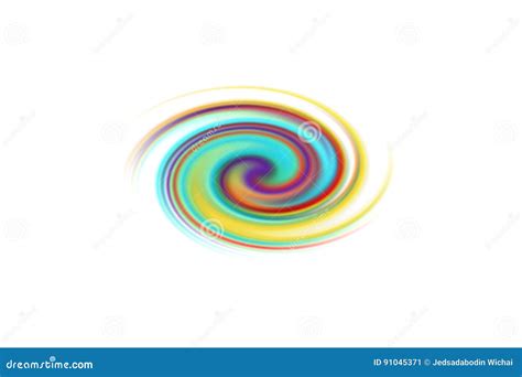 Spiral Rainbow On Stock Illustration Illustration Of Drawing 91045371