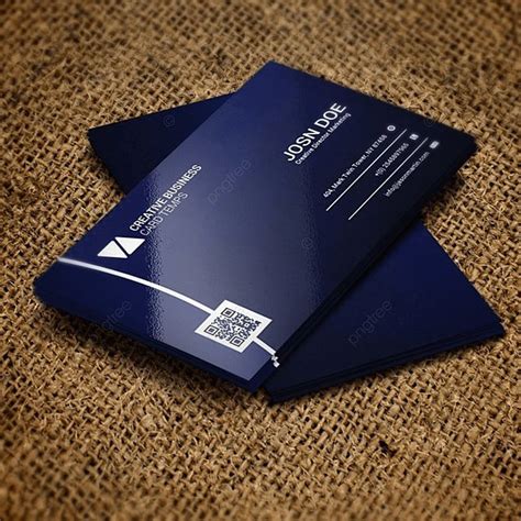 Dark Blue Business Card Template Download On Pngtree