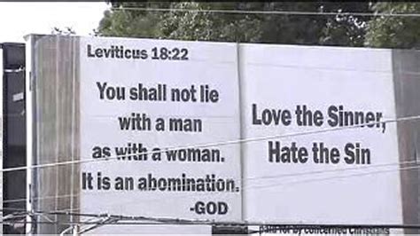 Anti Gay Billboard In Tenn Quotes Bible Verse Sparks Controversy