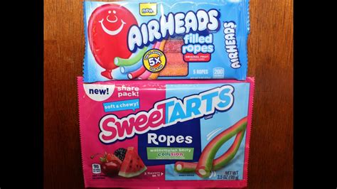 Airheads Filled Ropes Original Fruit And Sweetarts Ropes Watermelon Berry