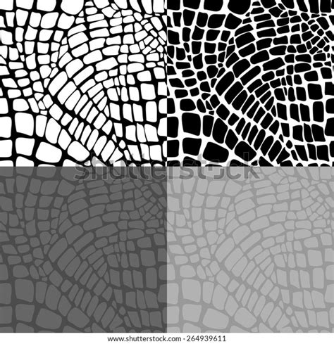 set reptile skin seamless patterns stock vector royalty free 264939611