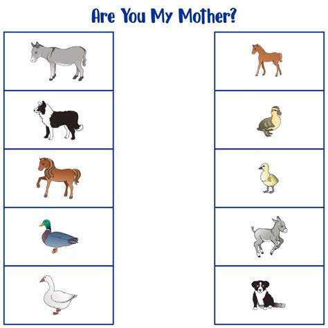 15 Best Baby Animals Matching Printables Pdf For Free At Printablee