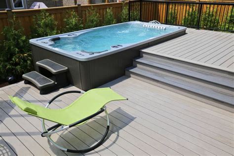 Hydropool Swim Spas Photo Gallery In 2020 Swim Spa Landscaping Endless Pool Backyard