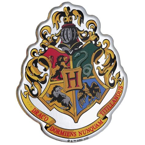 Free Shipping Harry Potter Hogwarts Crest Premium Chrome Logo Sticker