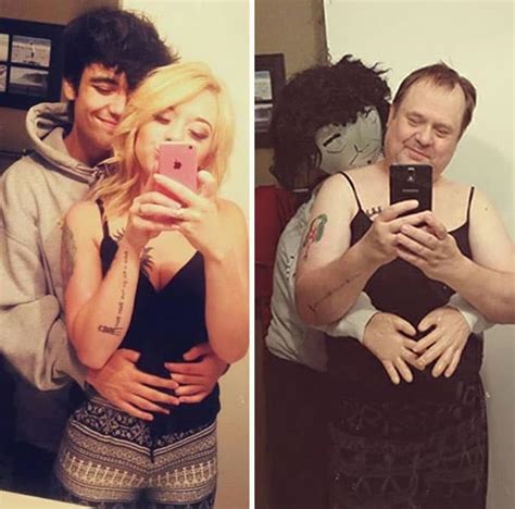 hilarious dad trolls daughter by recreating her racy selfies and now he has more followers than her