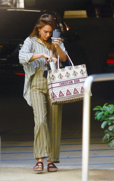 Jessica Alba In A Striped Suit Was Seen Out In Los Angeles 08262019 2