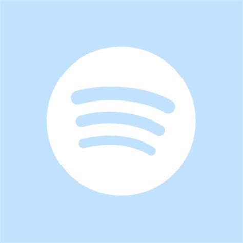 Spotify Logo App Icon Light Blue Icons Ios App Icon Design