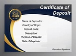 bank of america certificate of deposit | Certificate Of