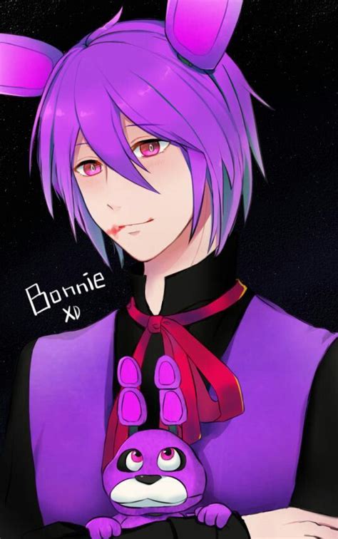 Its Bonnie As Human Omg He Looks So Cute♥ Fnaf Anime Fnaf Fnaf