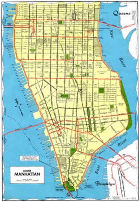 Old Detailed Map Of Manhattan Manhattan Old Detailed Map Images And