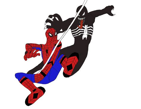 Spider Man Vs Venom By Extroart On Deviantart