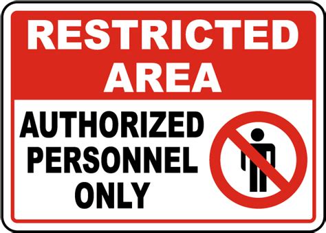 Authorized Personnel Only Sign Printable