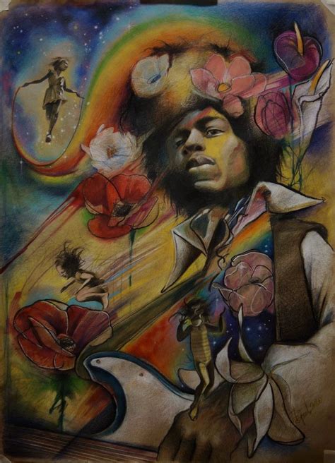 Jimi Hendrixoriginal Large Hand Painted Contemporary Painting Etsy