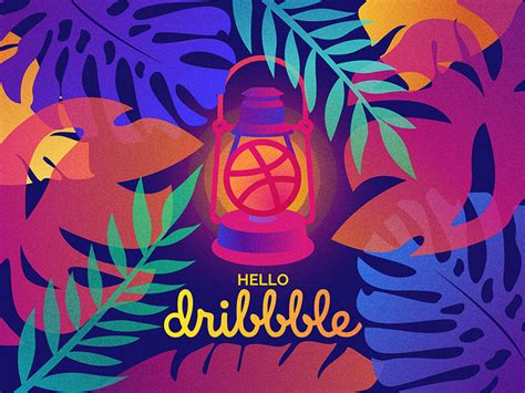Hello Dribbble Dribbble Screentone Interactive Design
