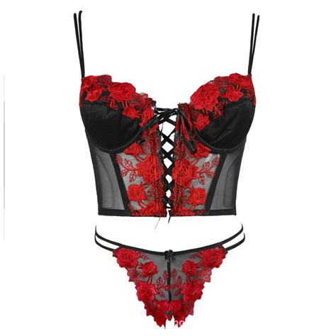 vecardi 2017 summer women s hot sexy high quality lingerie set perspective embroidery floral