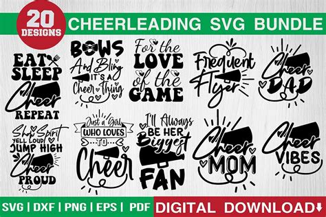 Cheerleading Svg Bundle Bundle · Creative Fabrica