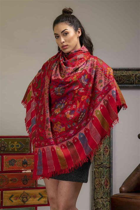 Handwoven Pashmina Kani Shawl