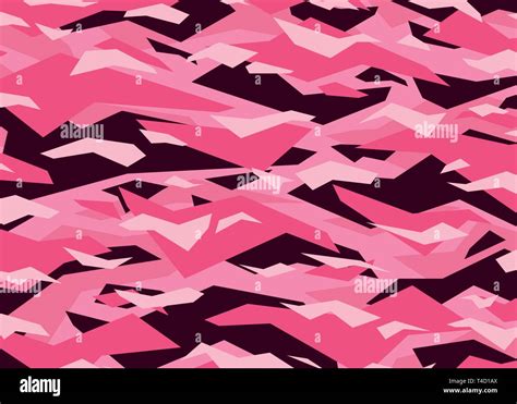 Pink Modern Camouflage Pattern Vector Background Illustration For