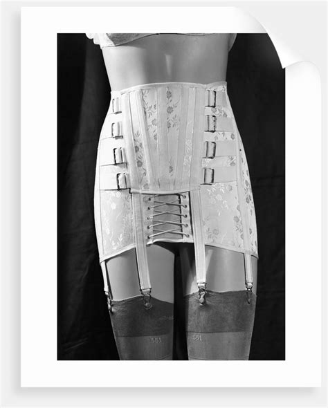 Girdle With Garters Displayed On Mannequin Posters And Prints By Corbis