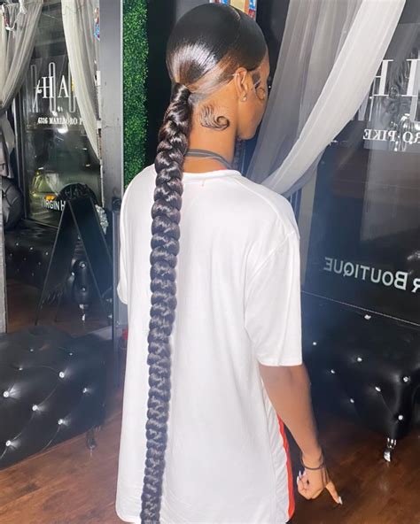 Layedbymeena Shared A Photo On Instagram Extra Long Braided Ponytail