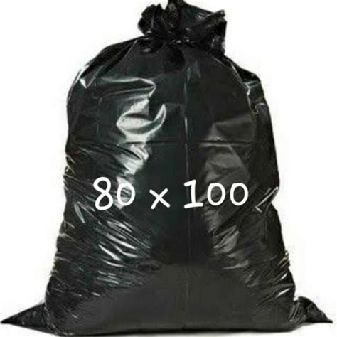 Jual HI Plast Trash Bag 80x100cm Kantong Sampah Plastik Hitam 80 X