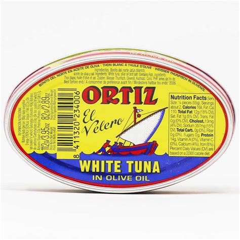 Ortiz White Tuna In Olive Oil Aged 4 5 Months 112g Tin Mypanier