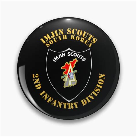 Army Imjin Scouts 2nd Id V1 Pin For Sale By Twix123844 Redbubble