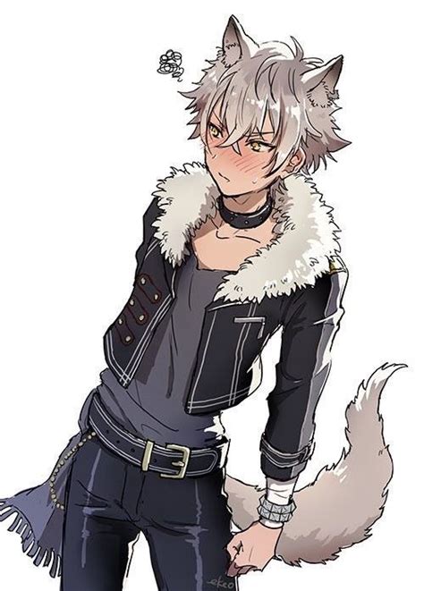 Pin by ハル on あんスタ Wolf babe anime Cute anime guys Anime cat babe