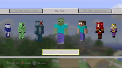 Minecraft Skin Pack 1 All Skins Preview New Dlc Youtube