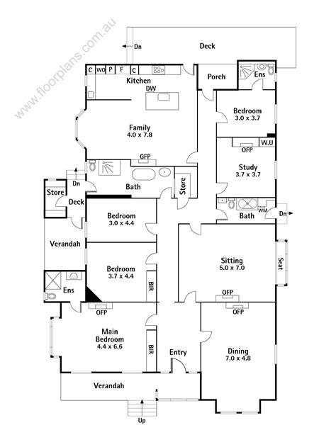 Simple Floor Plan With Dimensions Easy To Create Blueprints Before