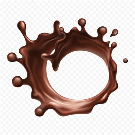 HD Realistic Chocolate Drop Splash PNG Citypng