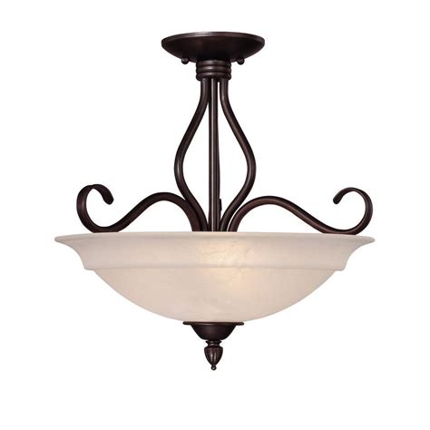 Picking the right ceiling flush mount lights can have a huge impact on the rooms in your home. Illumine 3-Light Ceiling Fixture English Bronze Semi-Flush ...
