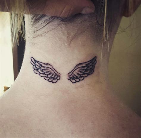 Angel Wings Tattoo Back Of Neck Viraltattoo