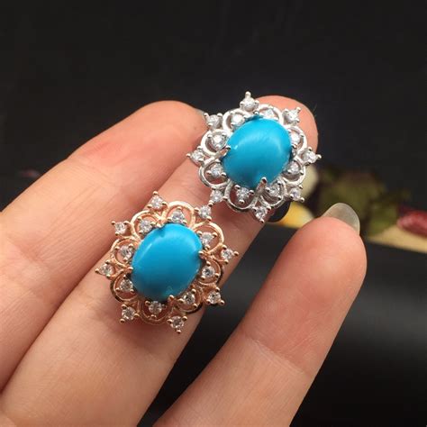 Kjjeaxcmy Fine Jewelry S925 Silver Inlay Turquoise Lady Ring Blue High