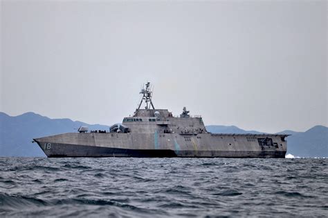 Uss Charleston Lcs 18 Sails Off The Coast Of Japan During Exercise